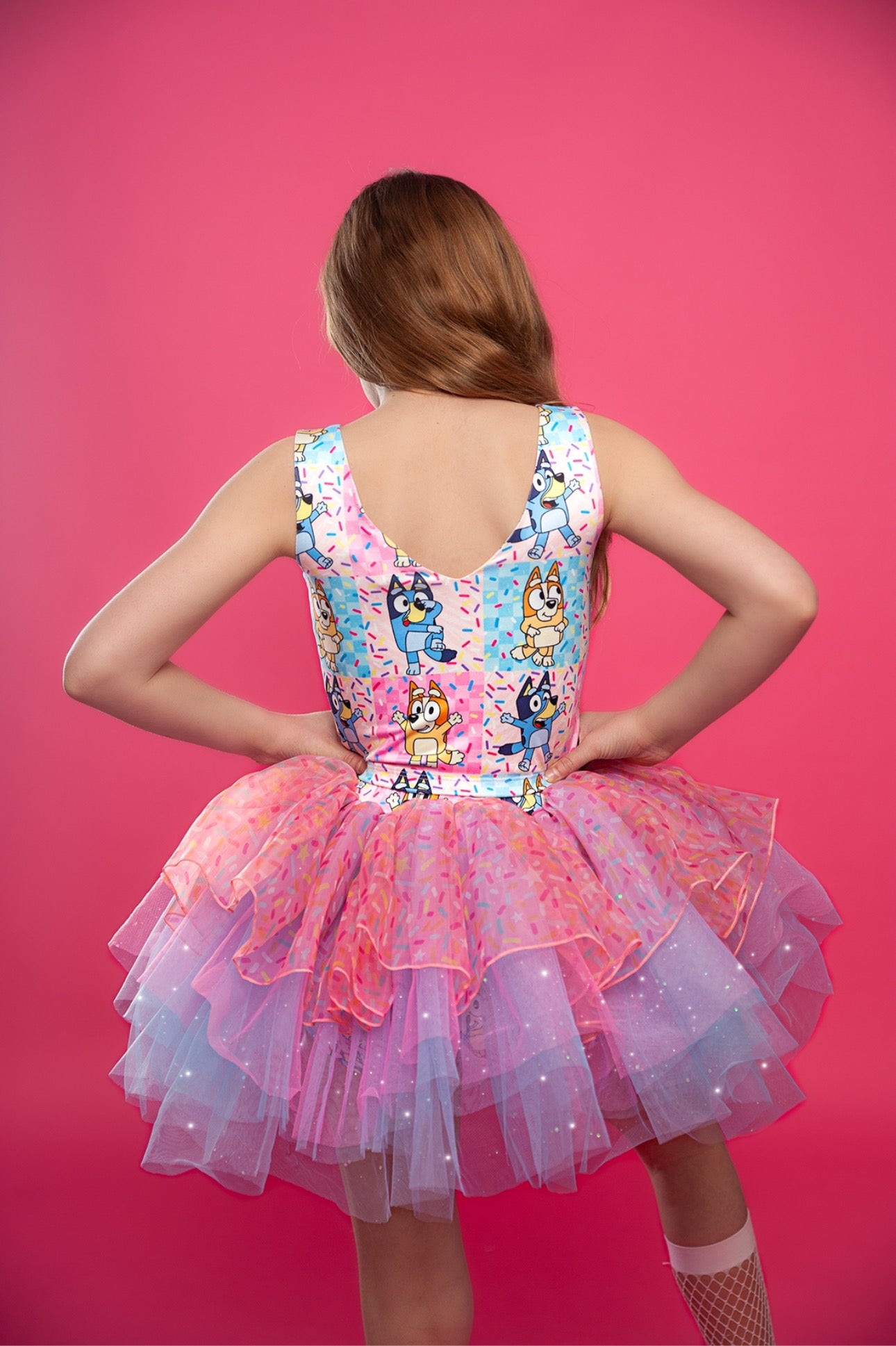 Blue Dog Sprinkles tutu set Bamboo