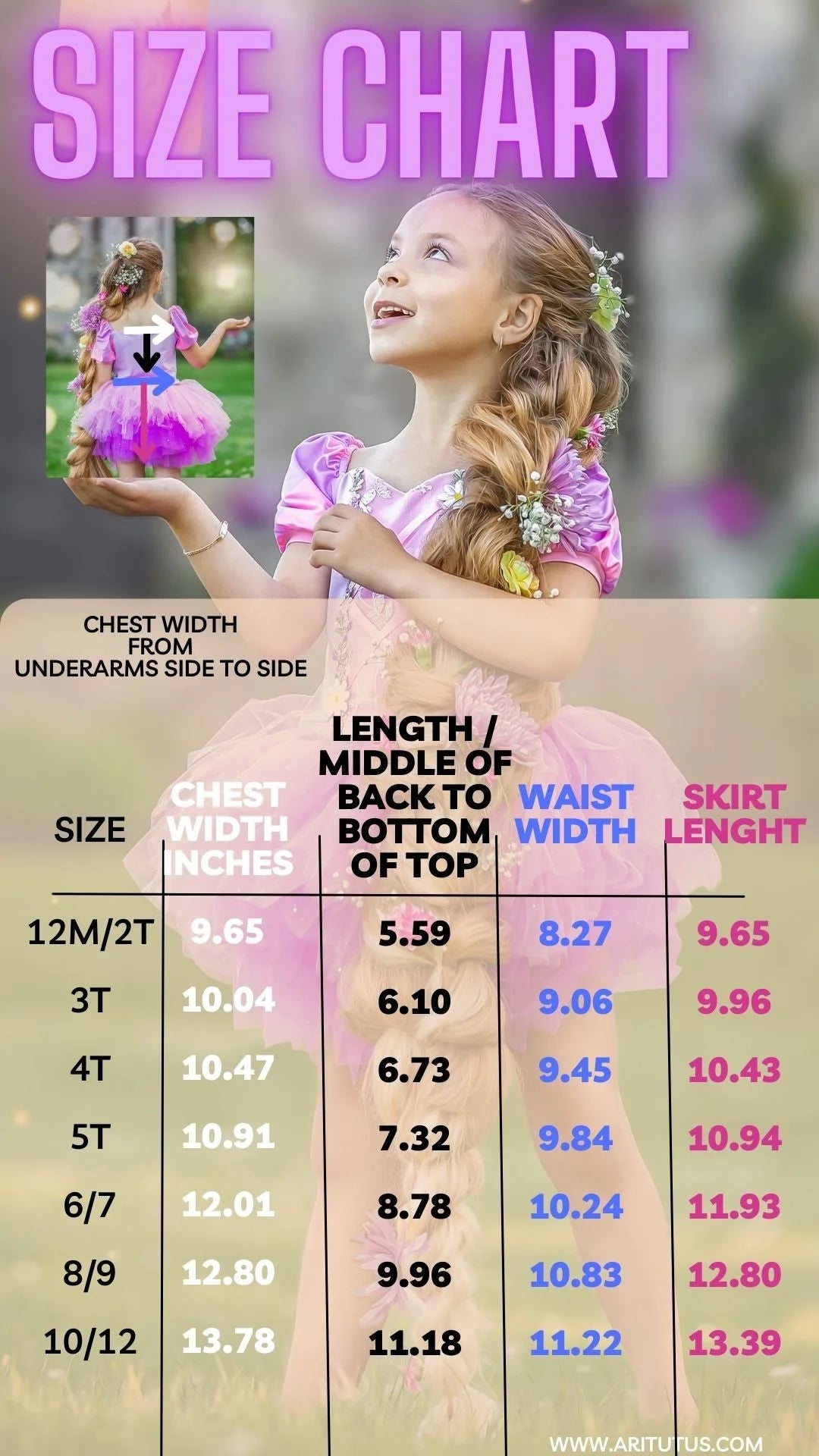 Rapunzel inspired tutu set