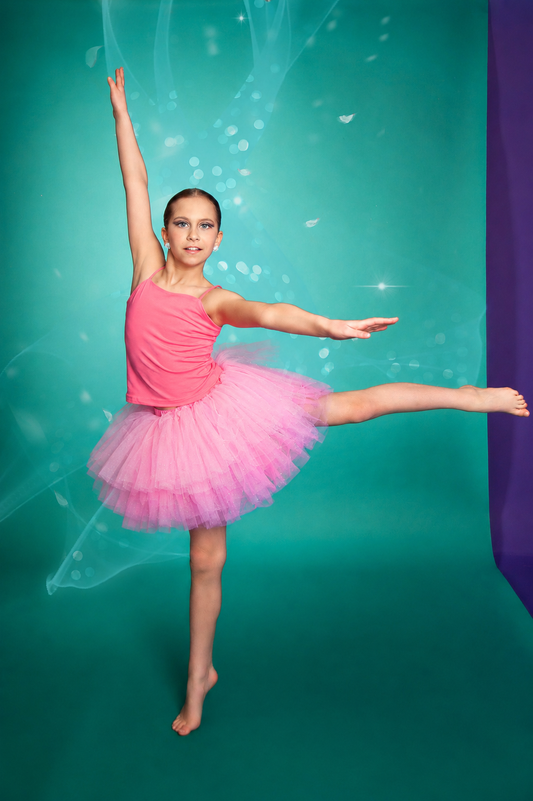 light pink thin straps tutu set Bamboo