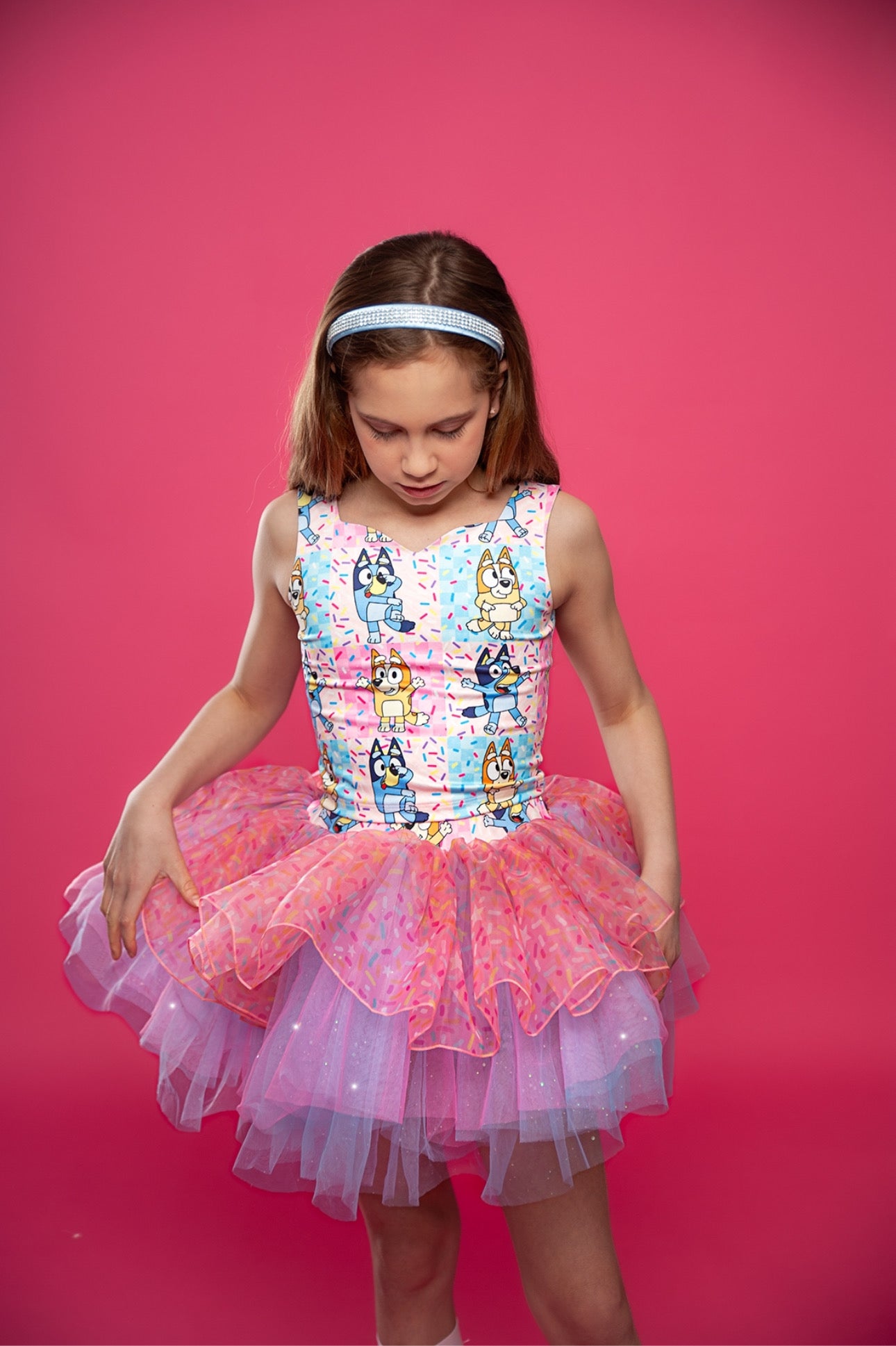 Blue Dog Sprinkles tutu set Bamboo