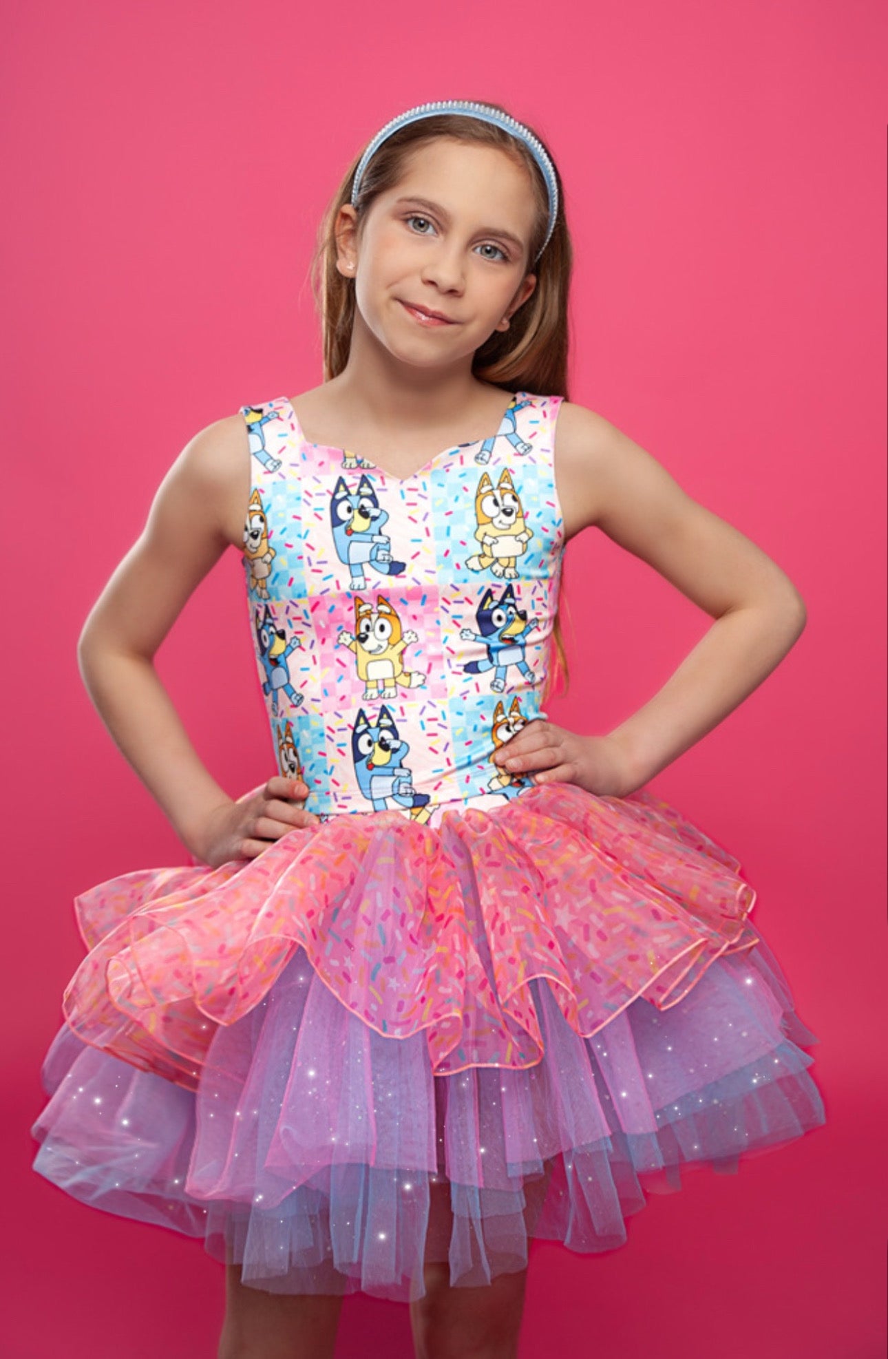 Blue Dog Sprinkles tutu set Bamboo