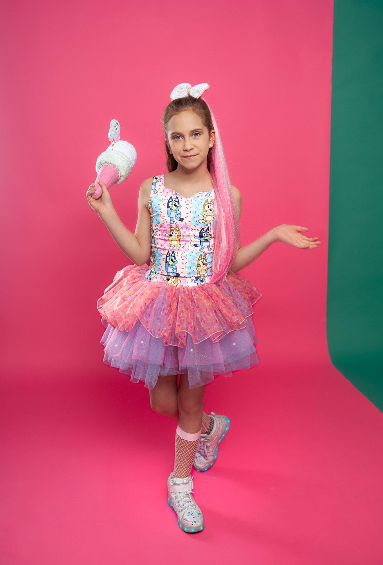 Blue Dog Sprinkles tutu set Bamboo