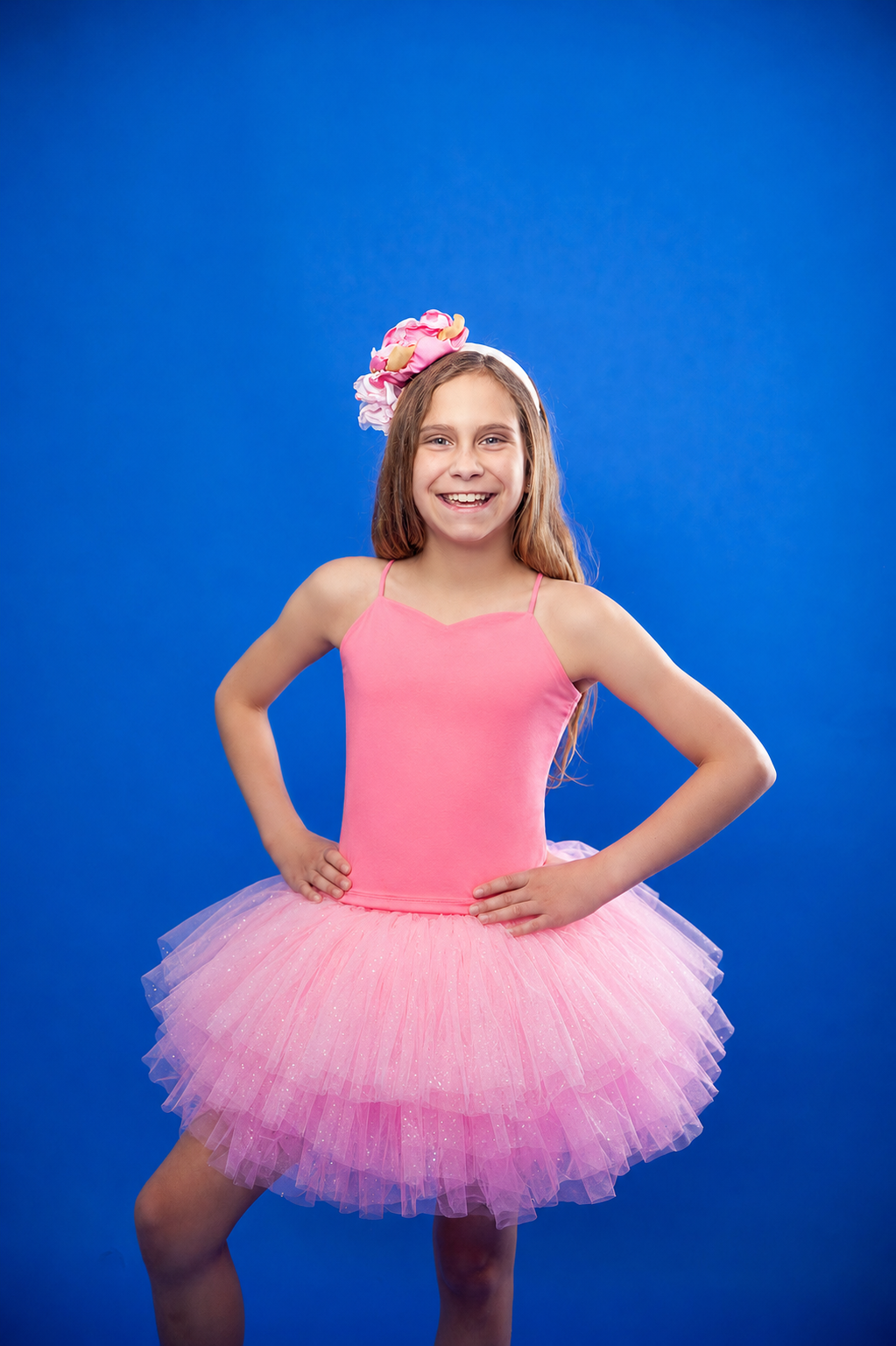 light pink thin straps tutu set Bamboo