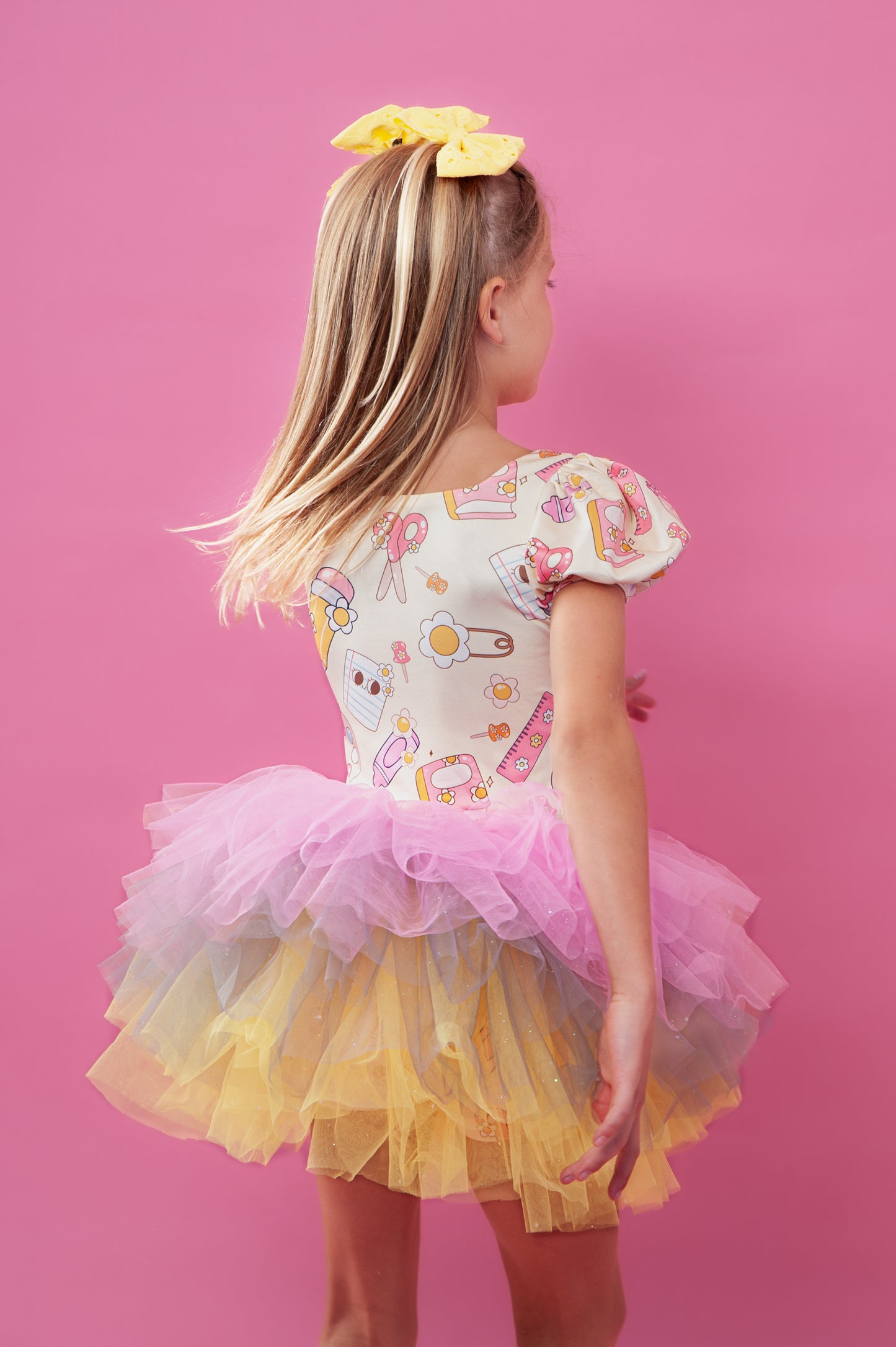 School Print tutu set Bamboo