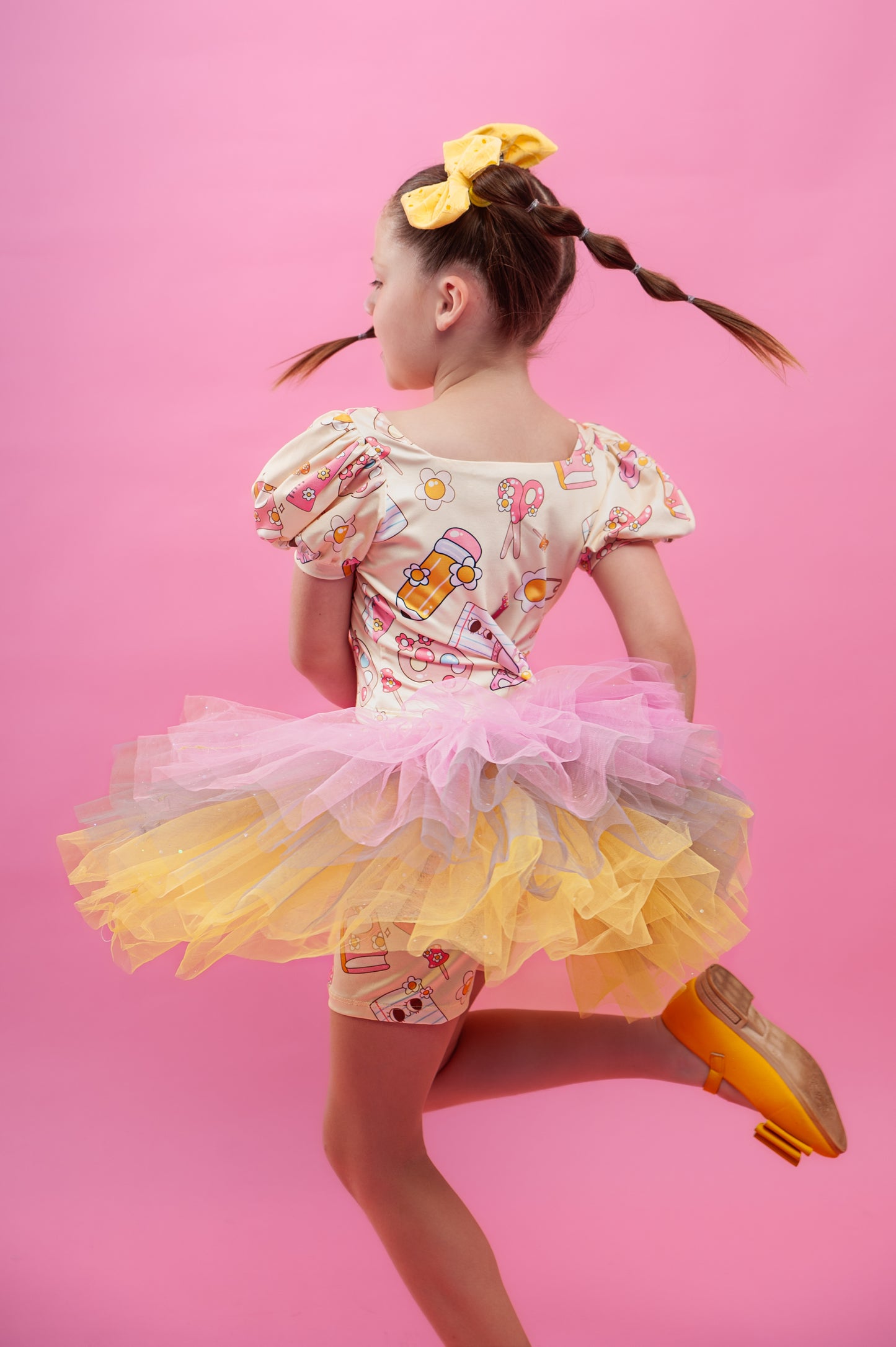 School Print tutu set Bamboo