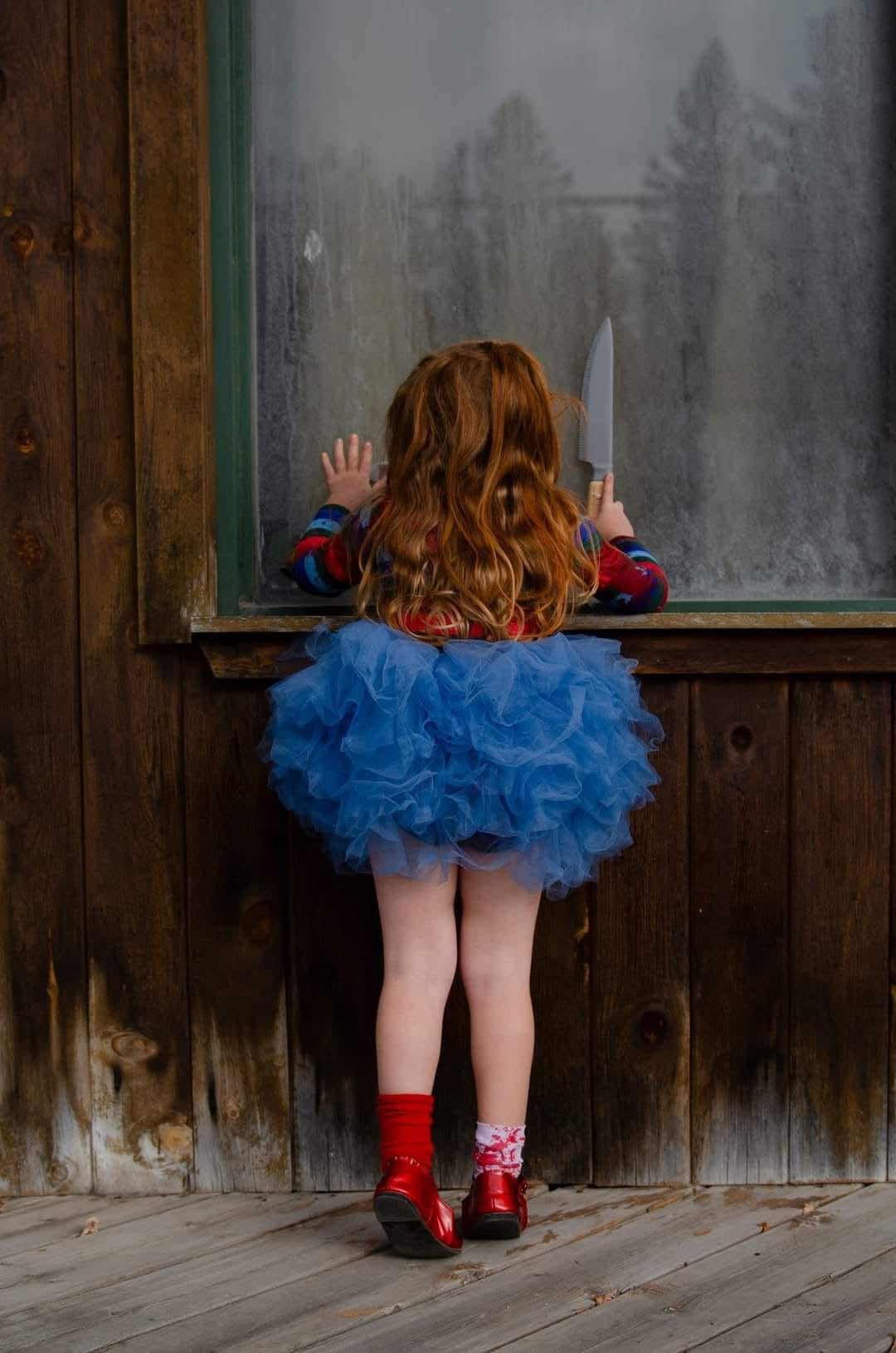 Chucky inspired tutu set Bamboo two piece full coverage