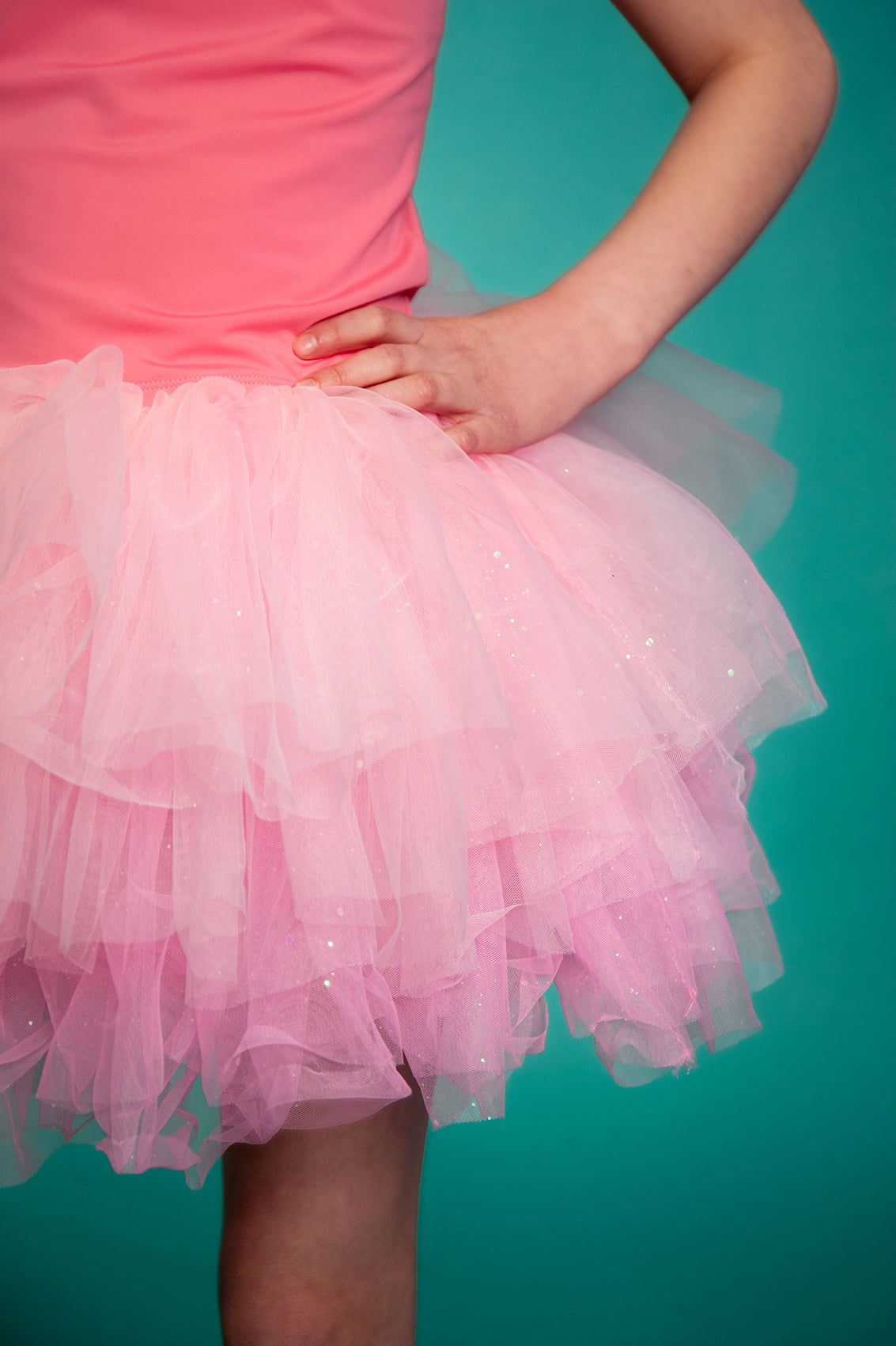 light pink thin straps tutu set Bamboo