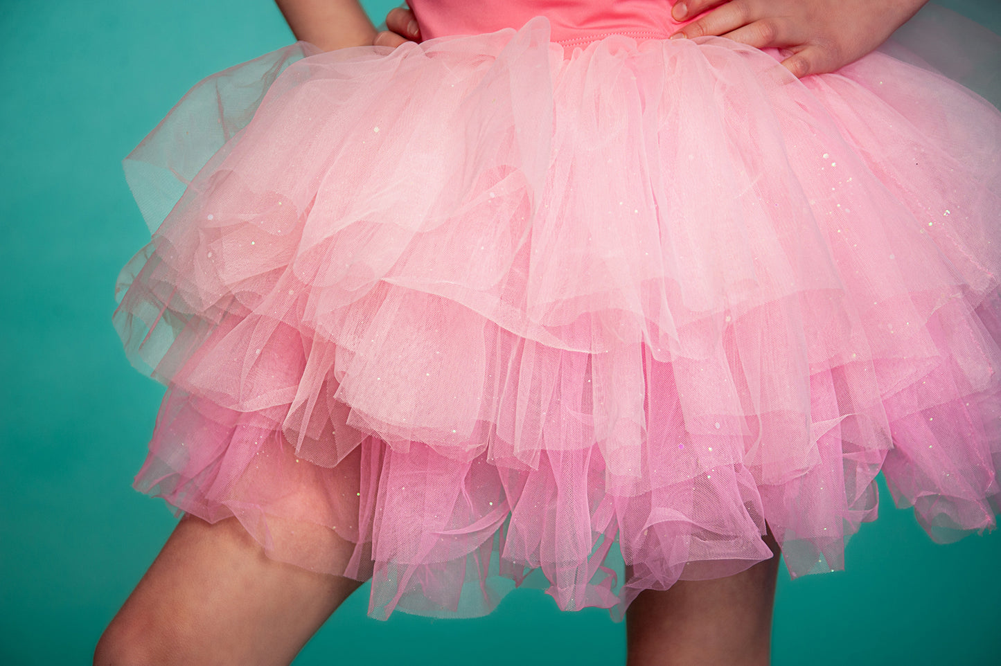 light pink thin straps tutu set Bamboo