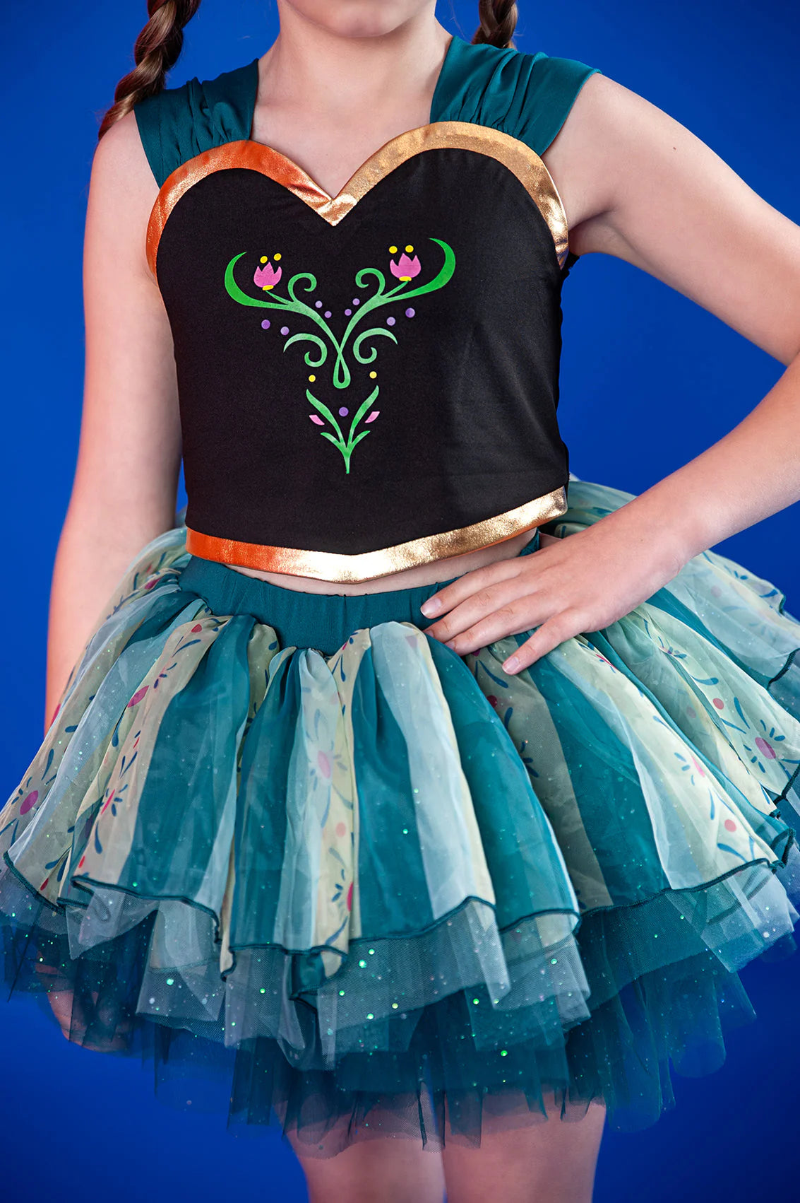 Anna ( frozen) inspired tutu set