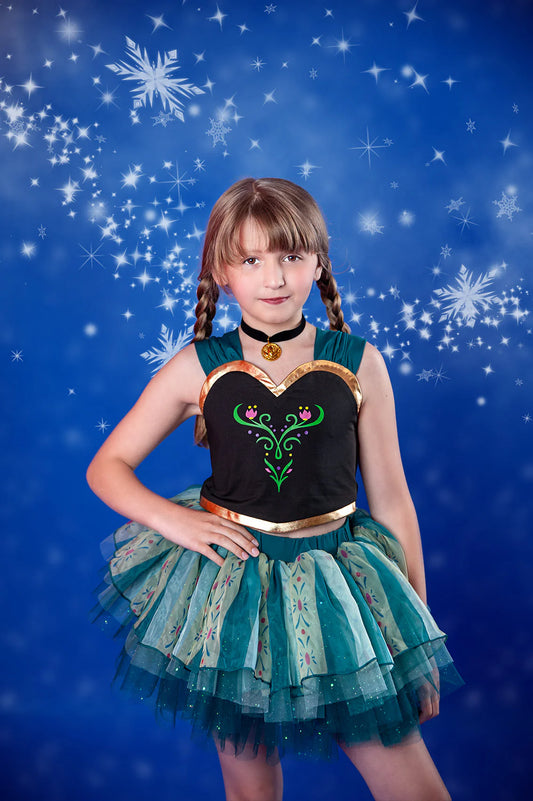 Anna ( frozen) inspired tutu set
