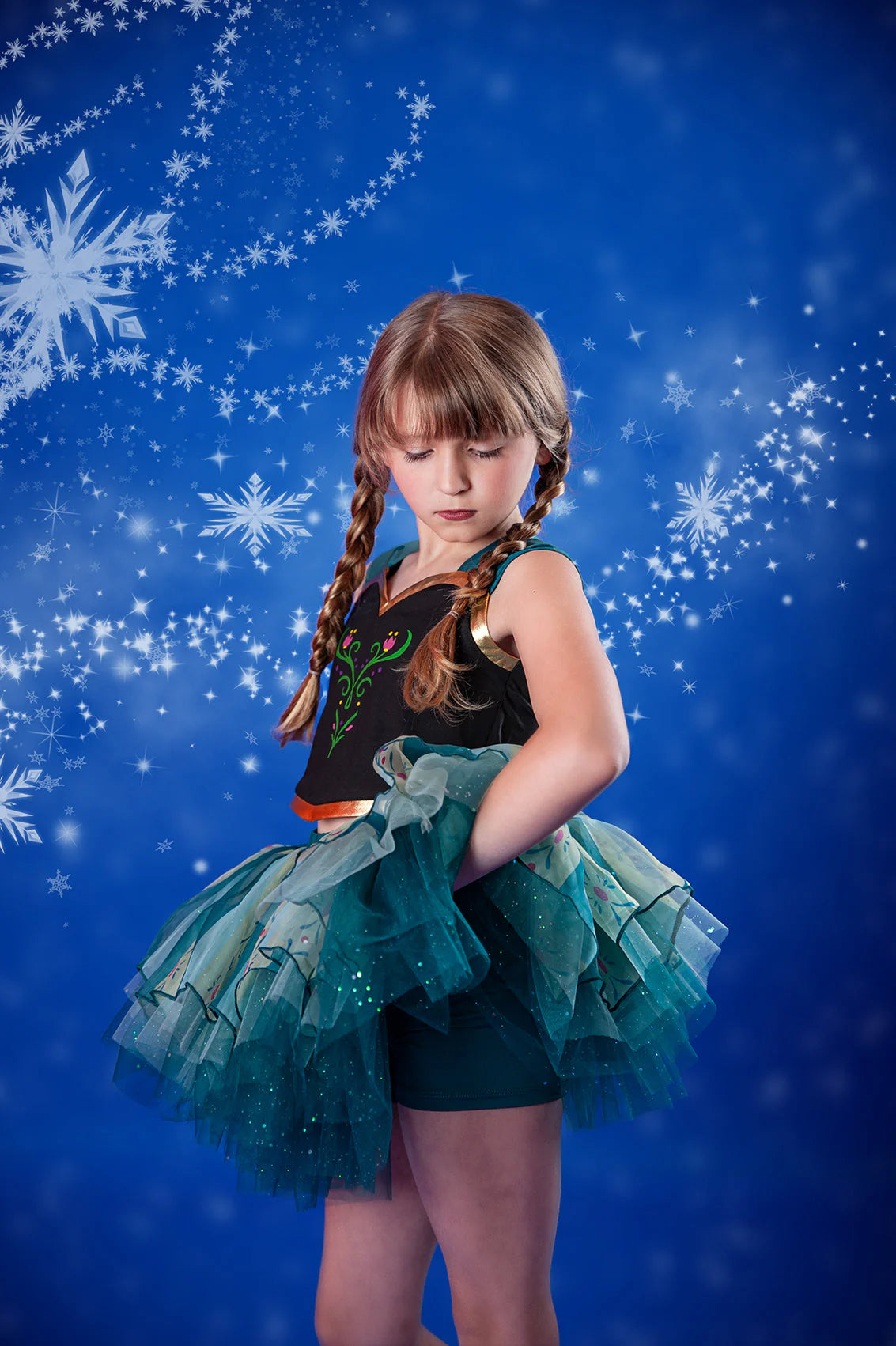 Anna ( frozen) inspired tutu set