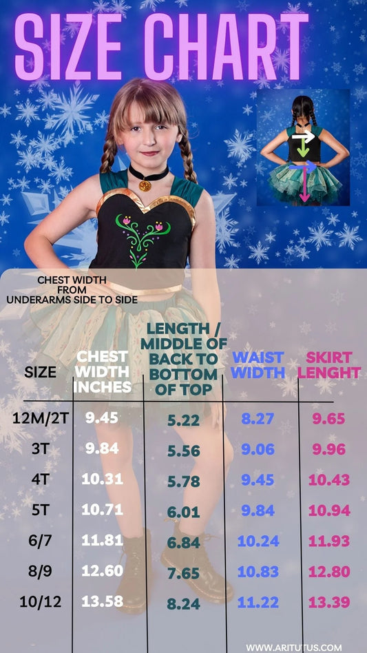 Anna ( frozen) inspired tutu set