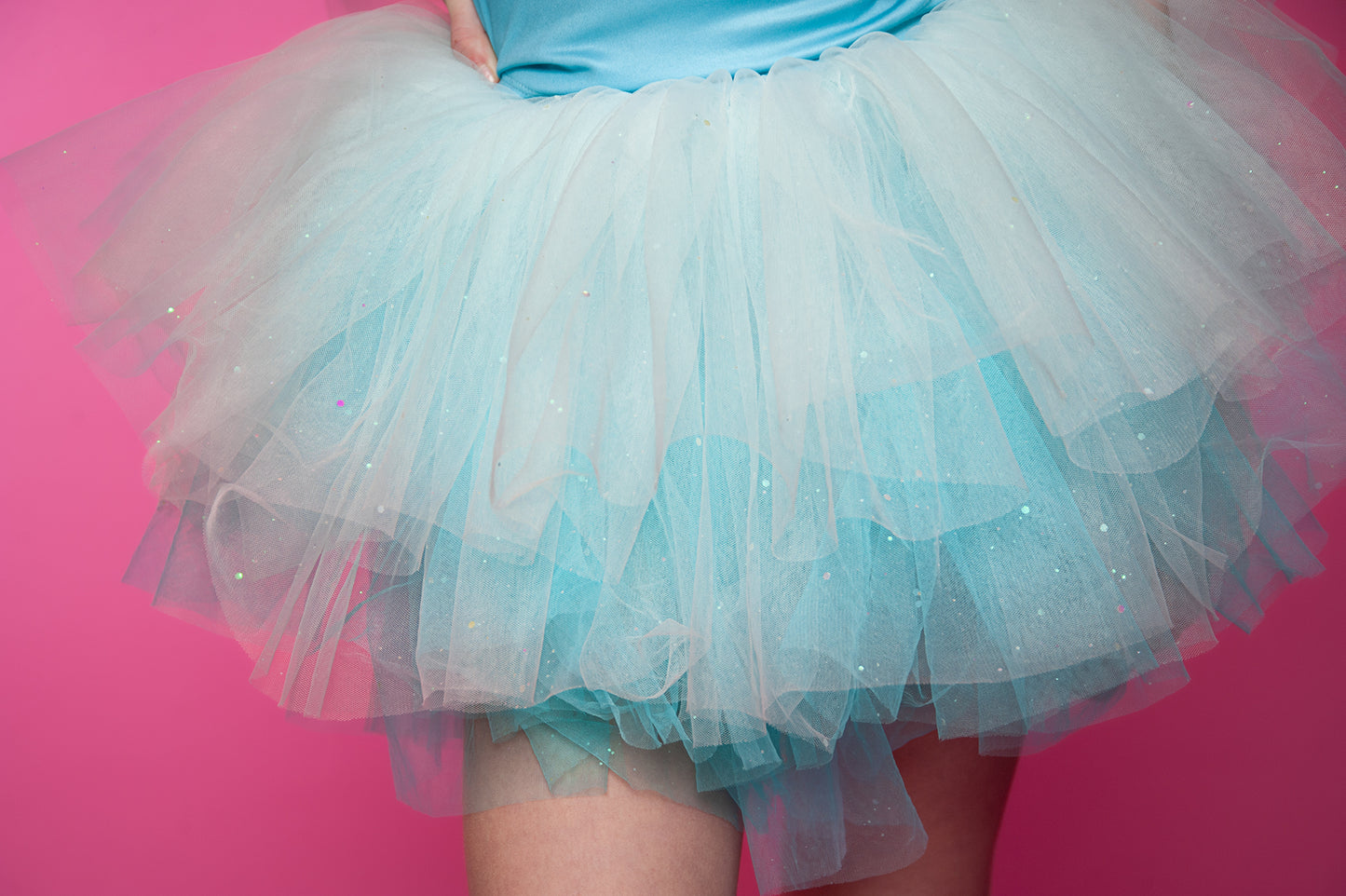 Turquoise thin straps tutu set Bamboo