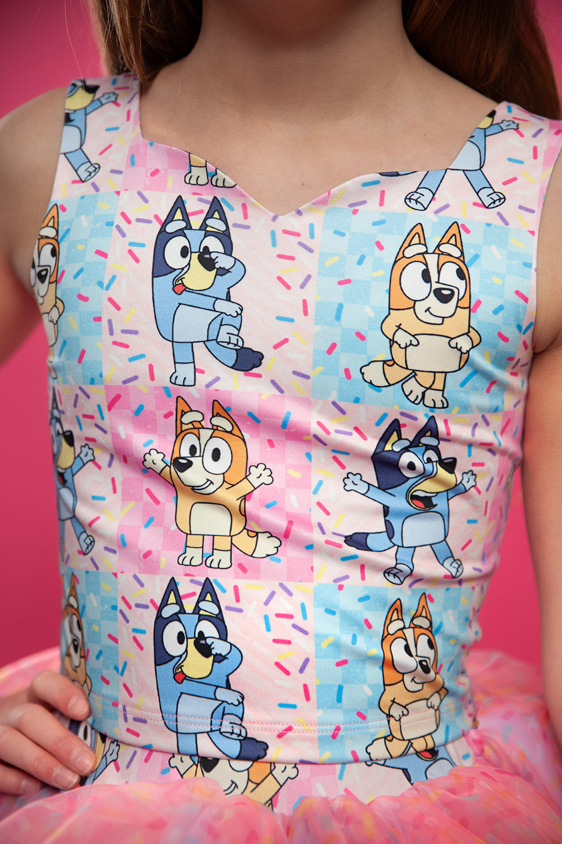 Blue Dog Sprinkles tutu set Bamboo