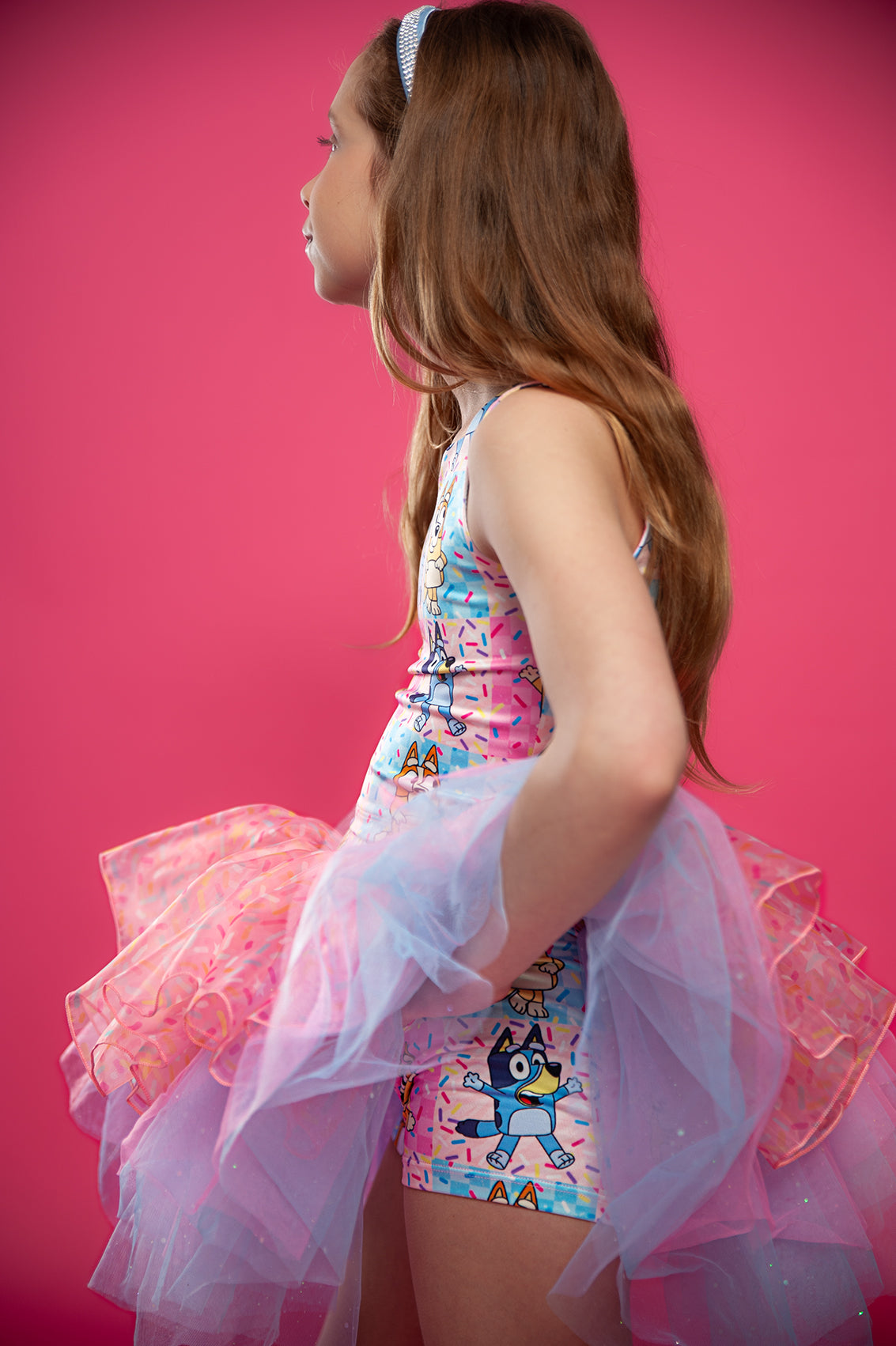 Blue Dog Sprinkles tutu set Bamboo