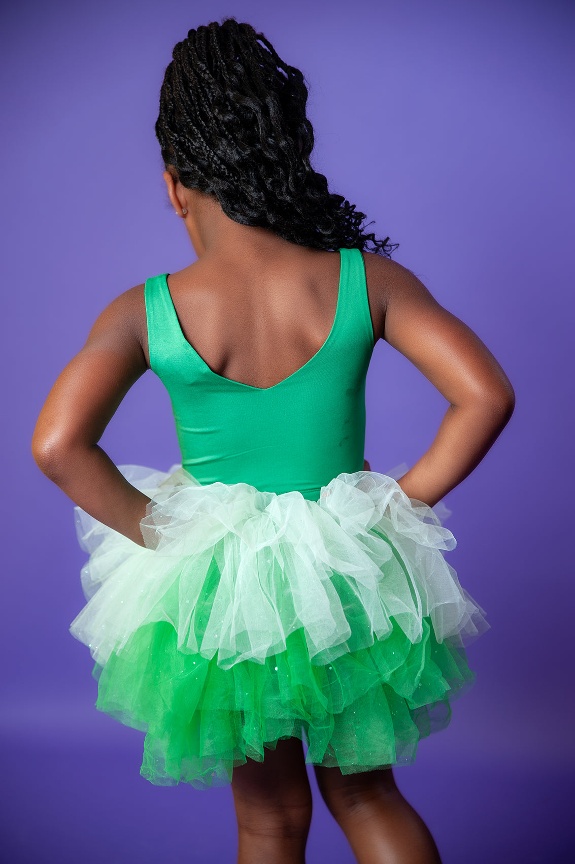 Green  tutu set Bamboo