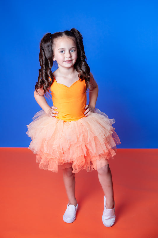 Orange tutu set Bamboo