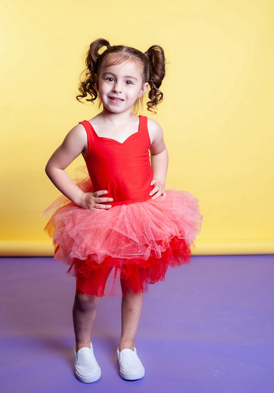 Red tutu set bamboo