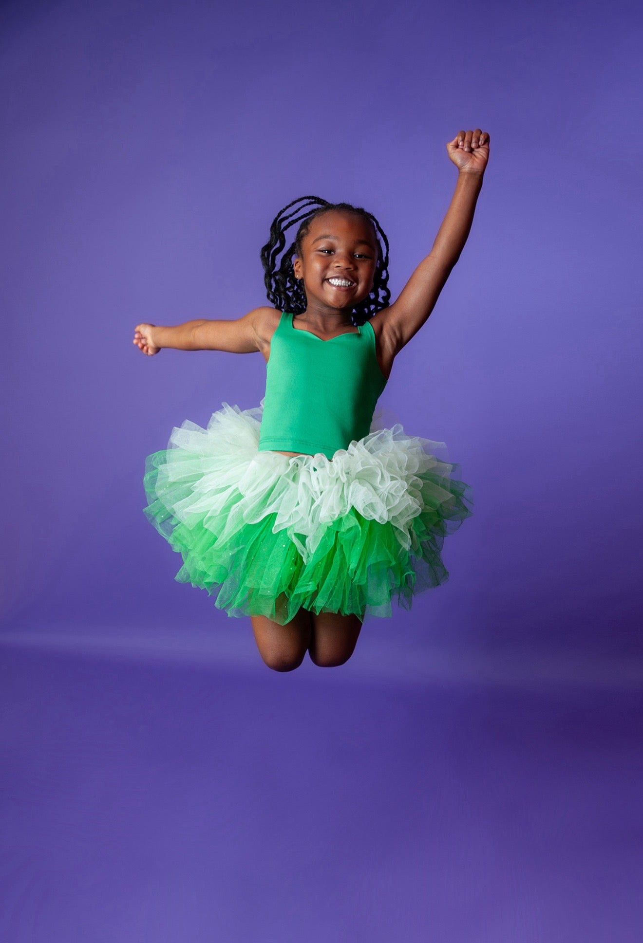 Green  tutu set Bamboo