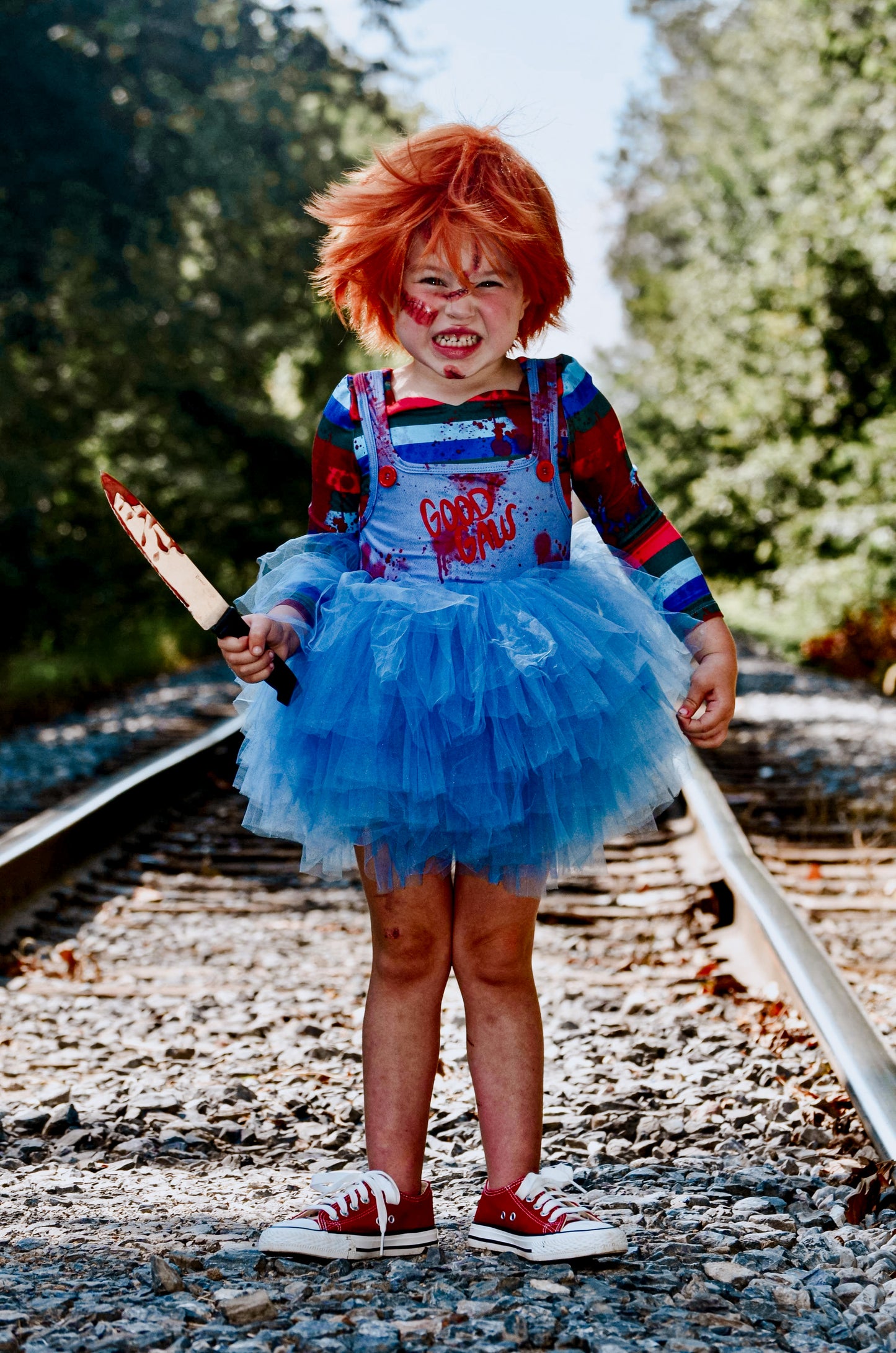 Chucky inspired tutu set Bamboo two piece full coverage