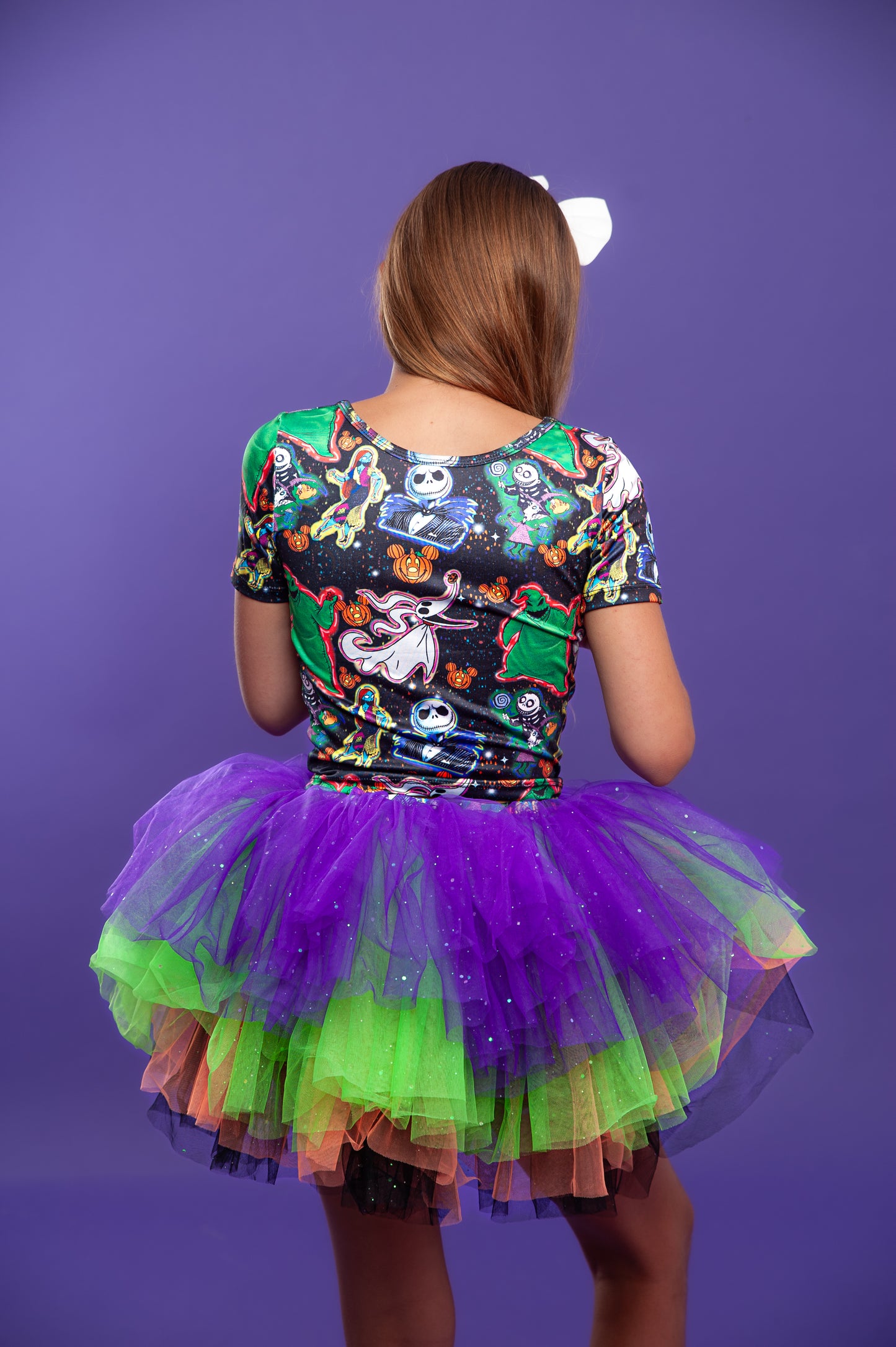 Nightmare before Christmas inspired two piece tutu set Bamboo
