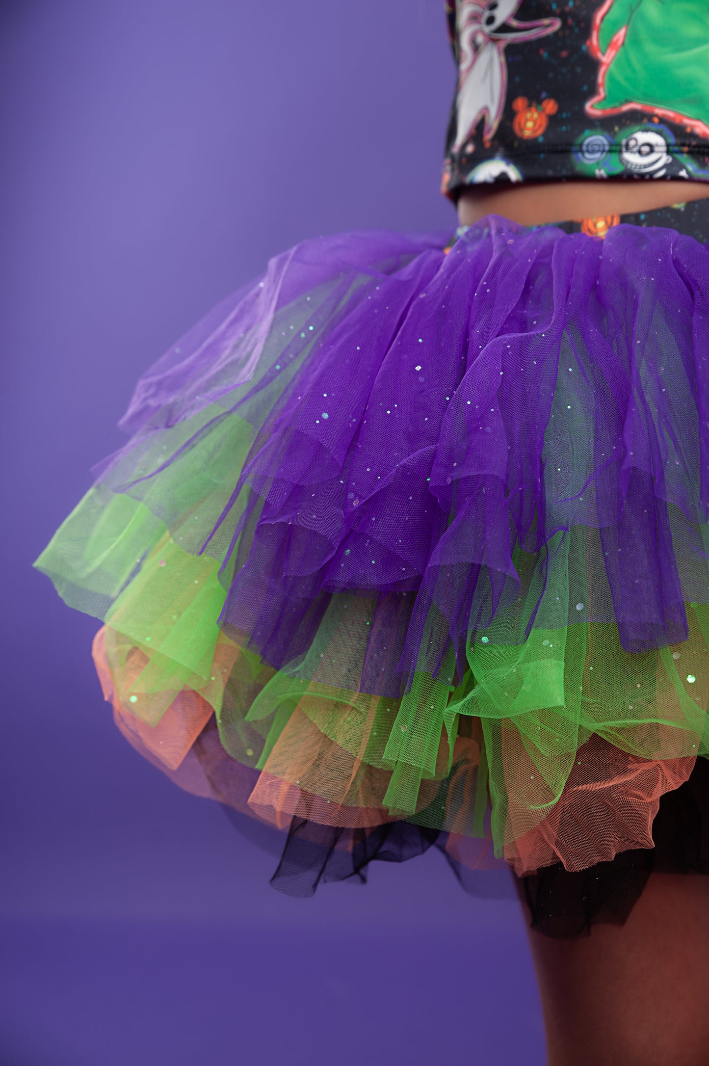 Nightmare before Christmas inspired two piece tutu set Bamboo